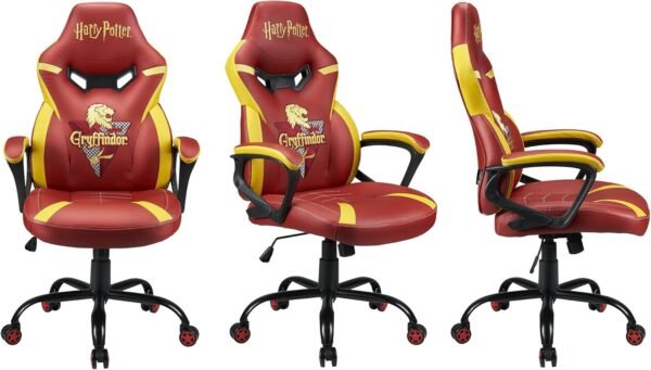 SUBSONIC Harry Potter - Cadeira gamer júnior Grifinória - Cadeira de escritório para jogos para crianças e adolescentes - Licença oficial - Imagem 3
