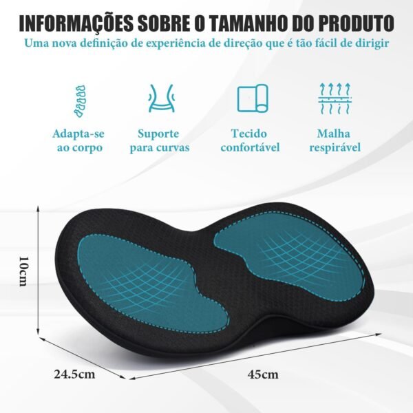 Kerdele Almofada de Assento de Carro, Almofada para Cadeira, Almofada de Assento de Carro, Almofada de Assento de Carro para Motorista, Almofada de Assento de Carro Apoio Lombar - Imagem 4