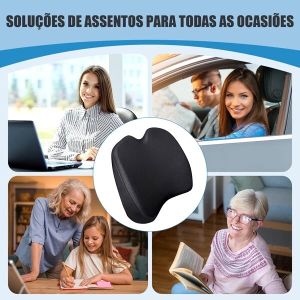 Kerdele Almofada de Assento de Carro, Almofada para Cadeira, Almofada de Assento de Carro, Almofada de Assento de Carro para Motorista, Almofada de Assento de Carro Apoio Lombar - Imagem 6