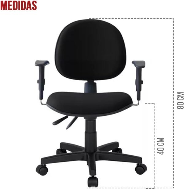 Cadeira de Escritório Executiva Giratória - Ergonomia Avançada com Back System Home Gourmet - Imagem 3