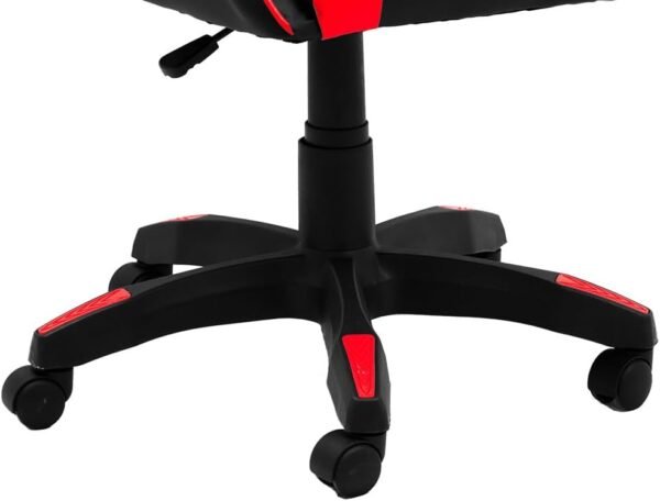 Cadeira Gamer Syrax Ergonômica com Ajuste de Altura e Estrutura Reforçada que Suporta 120kg Vermelha - CH36BKRD ELG - Imagem 4