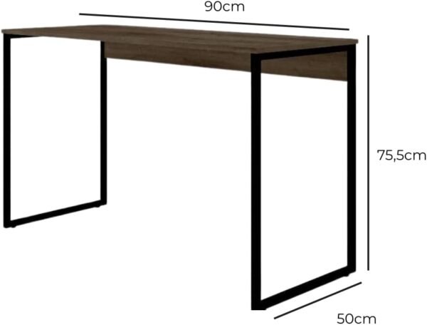 Mesa Secretária Work com Pé Quadro 15mm | 90x50x75,5cm - Imagem 2