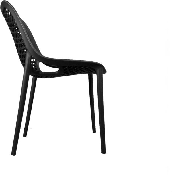 Cadeira Suits Preta Sala de Jantar Área Externa Gourmet Restaurante Sorveteria - Top Chairs - Imagem 4