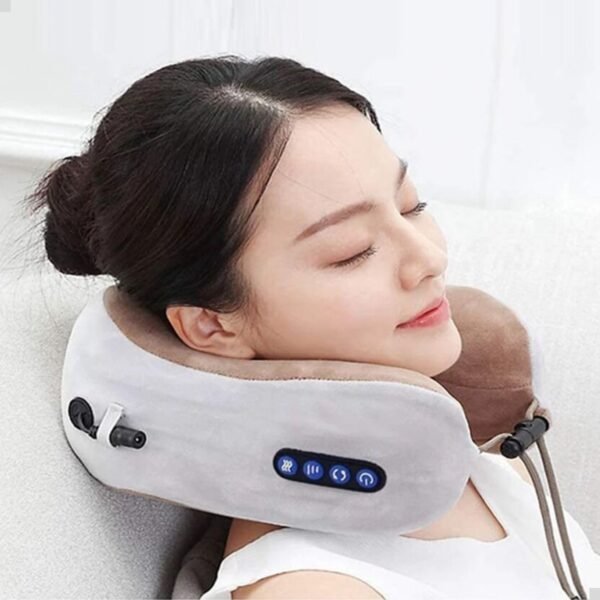 Massageador Para Pescoço e Lombar Colar Shiatsu Recarregável - Almofada Anatômica e Relaxante - Imagem 9