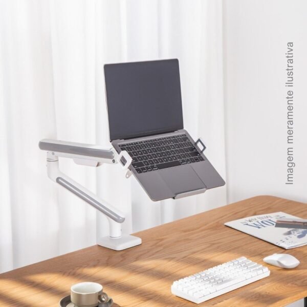 Bandeja Apoio Notebook Acoplável 12 a 17 Suporte Pistão NBH-7SL - Imagem 2