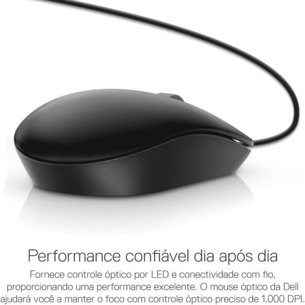 Mouse Dell MS116 Preto - Imagem 2