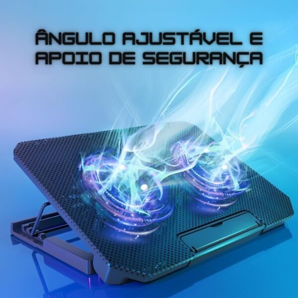 Base para Notebook Refrigerada com 2 Coolers, Led de Iluminacao-IT - Imagem 2