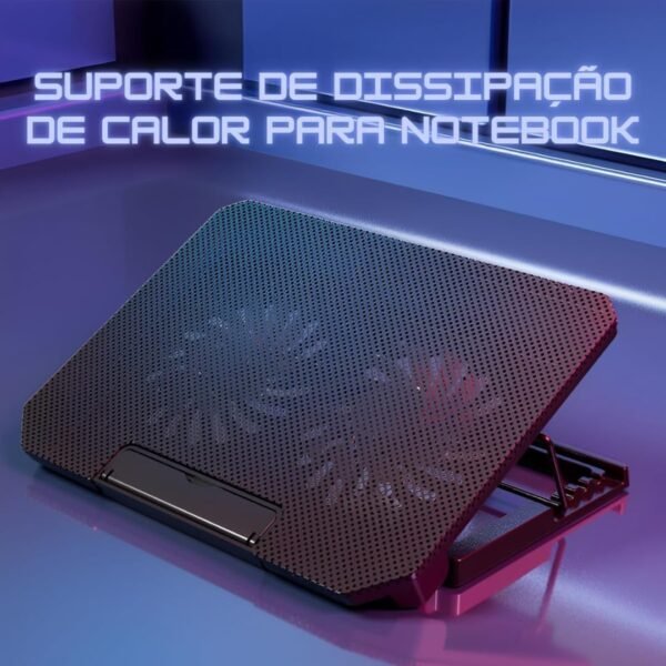 Base para Notebook Refrigerada com 2 Coolers, Led de Iluminacao-IT - Imagem 7