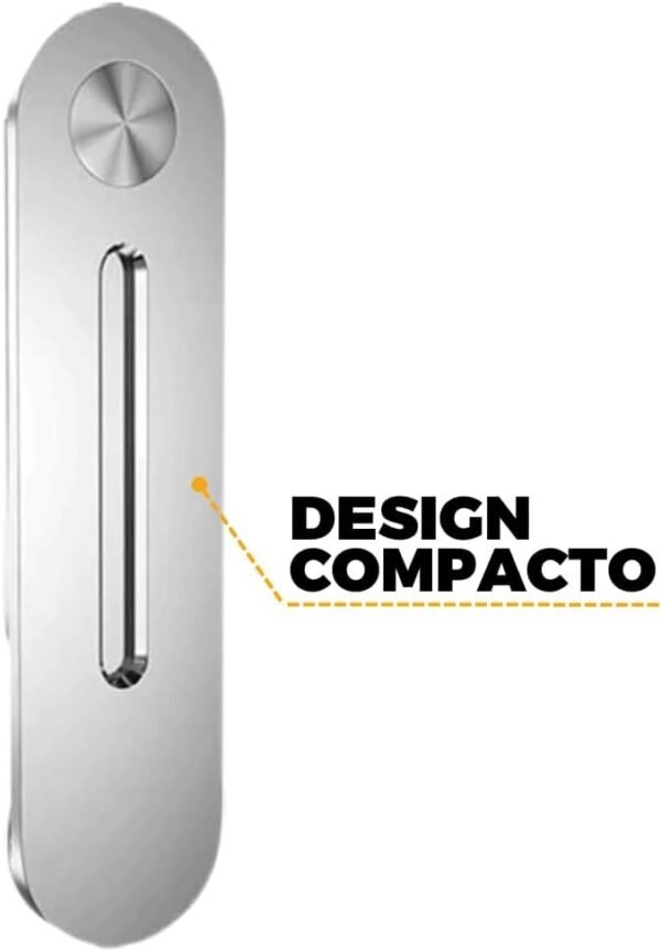 Gshield | Suporte de celular lateral para Notebook, Clipe magnético ajustável para fixação de smartphone - Prata - Imagem 5