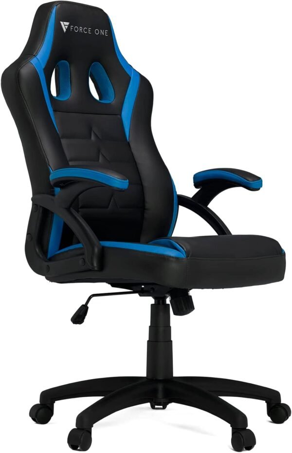Cadeira Gamer Force One Essential 115 Preta E Azul - Imagem 4