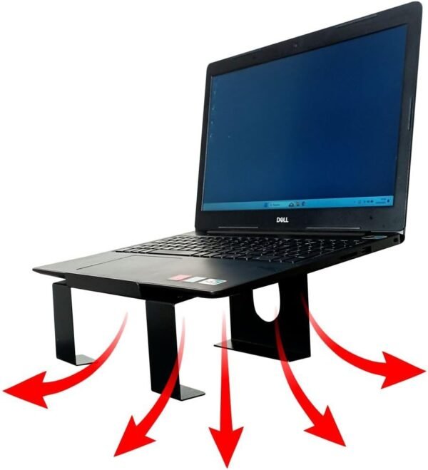 Base Suporte De Mesa Ergonômico Para Notebook Macbook Laptop Tablet Fixo Apoio Reforçado Ejp - Imagem 5
