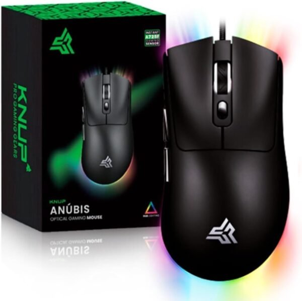 Kit Gamer Teclado Teclas Redondas Tipo Chocolate Led RGB e Mouse Ergonomico Colmeia 7 Botões 7200 Dpi Sensor A725F Led RGB - Imagem 5