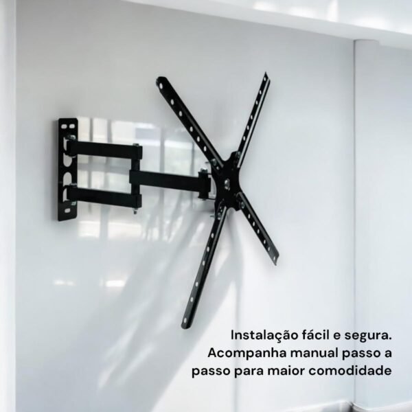 Suporte Tv de Parede Tri Articulado Ajustável Televisão de 26" a 60" Polegadas (Triarticulado) - Imagem 3