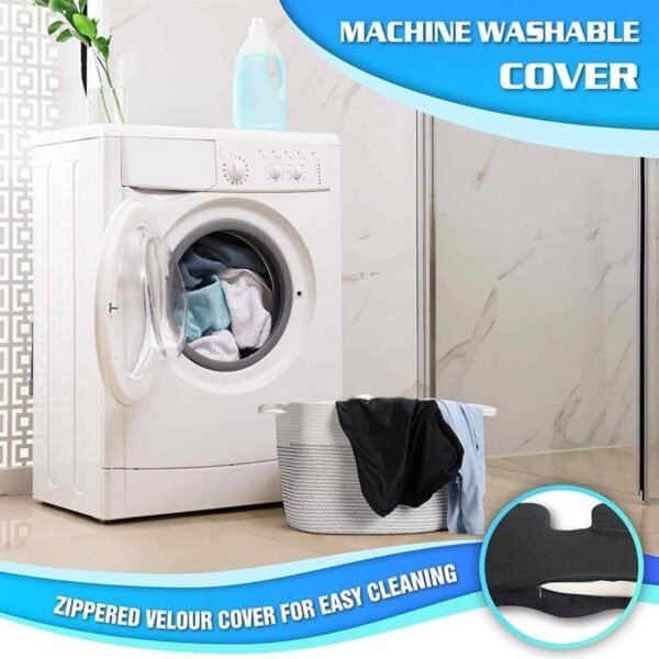 Almofada De Assento Espuma de Memória Com Gel Cóccix Hemorroida Travesseiro Ergonômico Cadeira Banco Home Office - Imagem 6