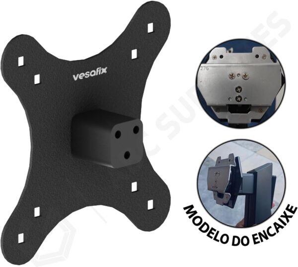 VESAFIX, Adaptador Vesa Monitor HUSKY BLIZZARD 27 Polegadas HGMT006 Sem Furação Vesa - Imagem 3