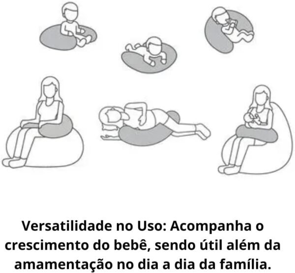 Almofada de Amamentação Multifuncional Loopy Mescla - Loja FOM - Imagem 5