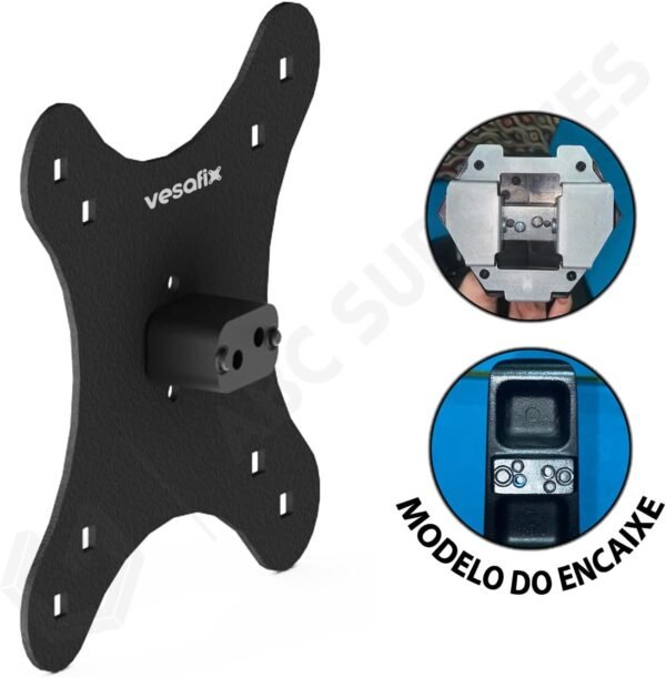 VESAFIX, Adaptador Vesa Monitor HUSKY STORM HGMT001 Sem Furação Vesa - Imagem 3