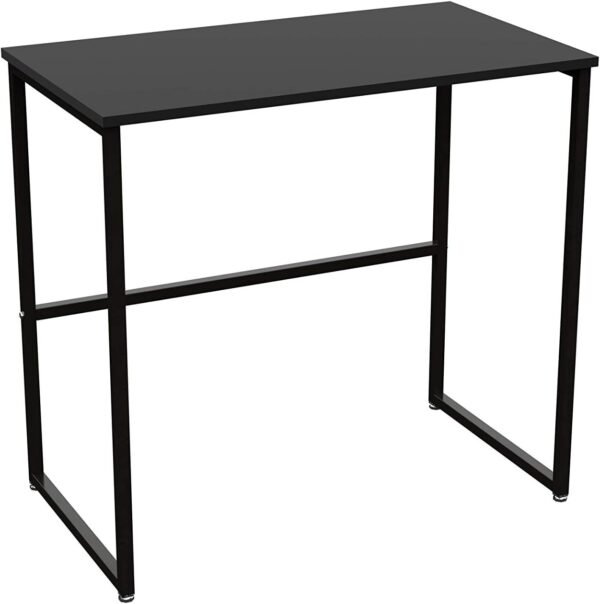 Escrivaninha Mesa Escritório para Notebook Home Office Estilo Industrial Delin Dicarlo Preto - Imagem 3