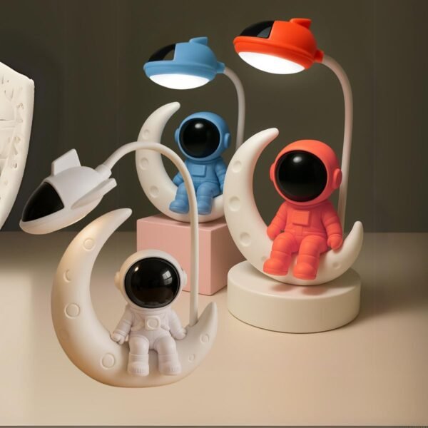 Luminária De Mesa De Abajur Luz Led Usb Decorativa Infantil Juvenil Divertida Portátil Presente Dia Das Crianças (Branco) - Imagem 5