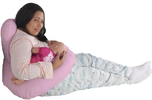 Almofada De Amamentação Bebe Gêmeos Happy Line (Pink) - Imagem 2