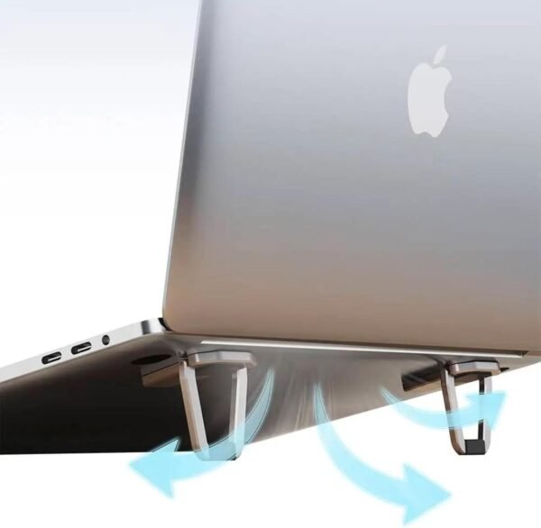 Suporte Dobrável Ajustável Para Fixar No Macbook Ou Notebook - Imagem 2