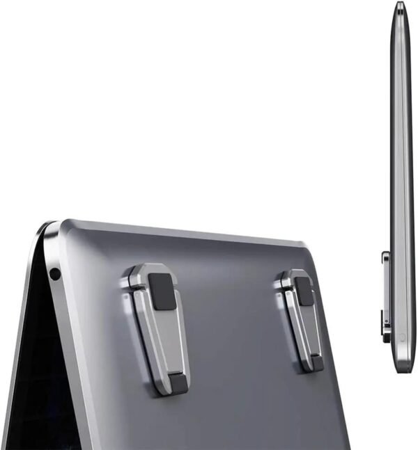 Suporte Dobrável Ajustável Para Fixar No Macbook Ou Notebook - Imagem 3