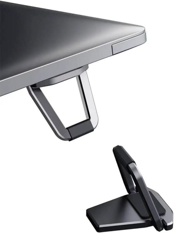 Suporte Dobrável Ajustável Para Fixar No Macbook Ou Notebook - Imagem 4