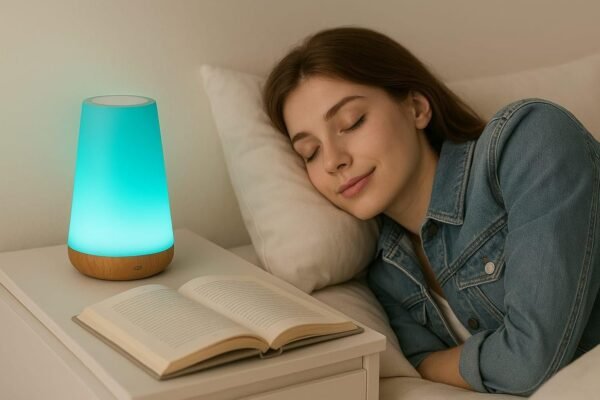 Lâmpada LED Recarregável Para Cabeceira Luz Noturna Com Controle Remoto 13 Cores 5 Níveis de Brilho Ideal Para Bebês Crianças Decoração de Quarto Infantil - Imagem 3