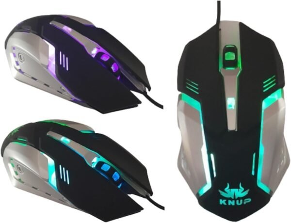 Teclado Gamer Semi Mecanico Led 3 Cores, Mouse Gamer 6 Botões Led RGB e Headset Fone de Ouvido Gamer - Kit Para Jogos em Pc Notebook Console (Cinza/Vermelho) - Imagem 7