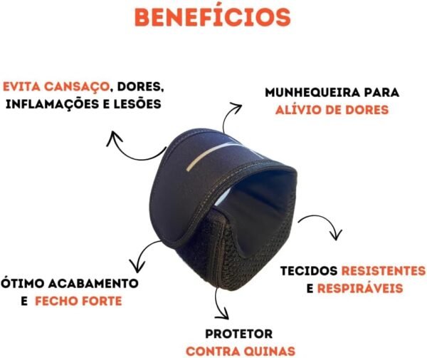Apoio de Punho para Teclado e Mouse Ergonômico (Fé) - Imagem 2