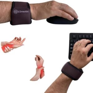 Mousepad Ergonômico com Apoio de Punho p Teclado Mouse Notebook Descanso Pulso Digitação Munhequeira Ajustável Dor Tendinite Conforto e Eficiência Premium Liberdade Movimento Portátil (Marrom)