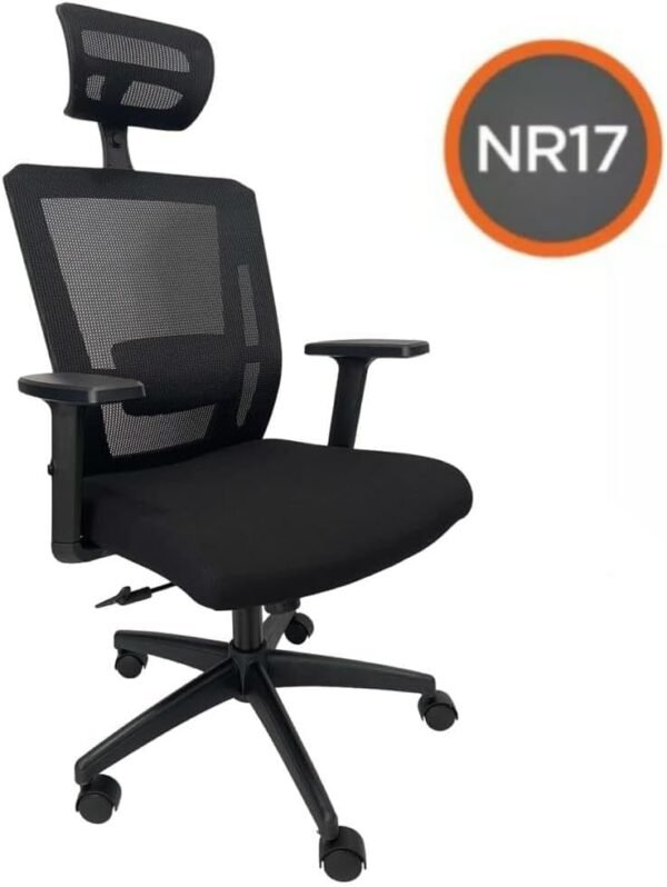 Cadeira Para Escritório Presidente Giratória Ergonômica KTM 312P NR17-Infomóveis - Imagem 2