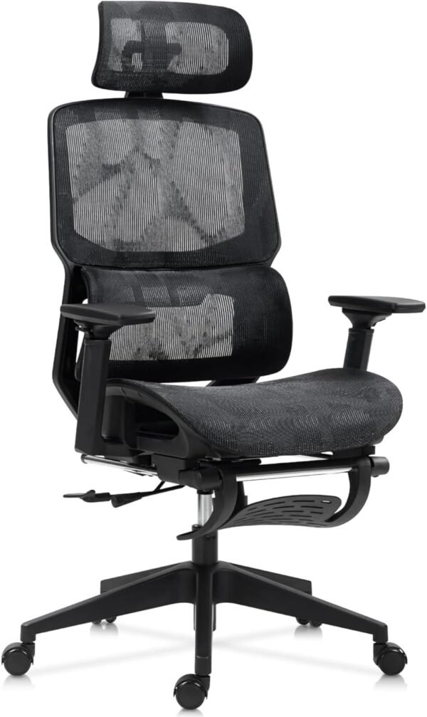 Cadeira De Escritório Ergonômica Posture Office 8088T 03 Mesh (Preto) - Imagem 2