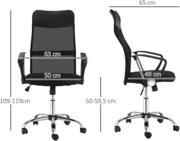 Cadeira de Escritorio Ergonomica Stoel Seed Mesh Preto - Imagem 2