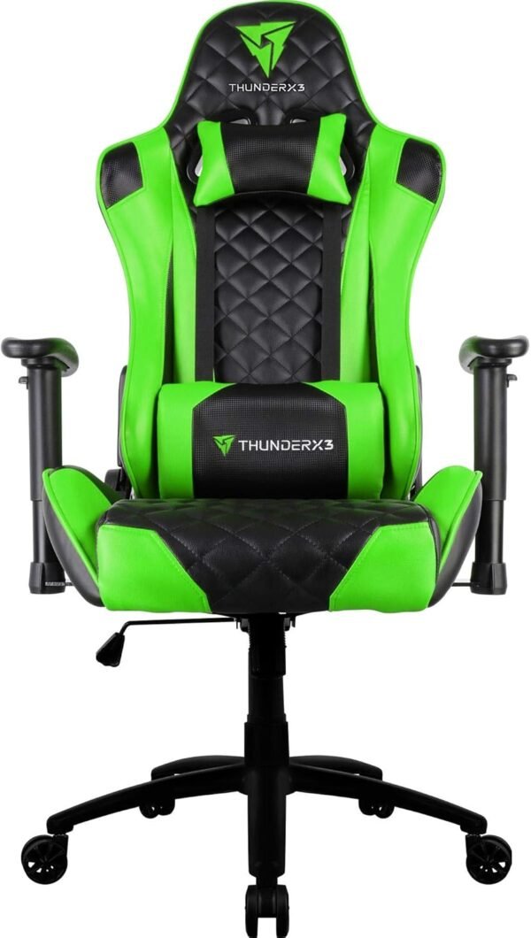 Cadeira Gamer Profissional TGC12 Preta/Verde ThunderX3. - Imagem 4