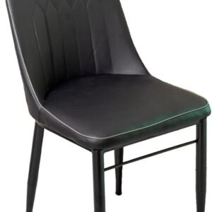 Cadeira Ergonômica Impermeável com Encosto em Palito para Escritório, Pretas (Preto)
