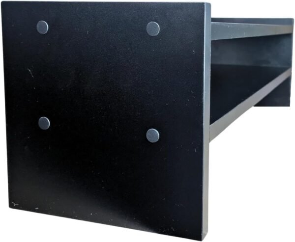 Instalojas - Base Monitor Suporte De Mesa Para Escritório Casa - Suporte para Monitor Duplo em MDF Preto - Imagem 3