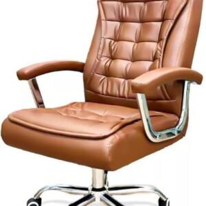 Cadeira de Escritório Ergonômica Presidente Big Boss - Couro Premium, Pillow Top, 42 Molas, Suporta 150kg, Base Reforçada, Regulagem de Altura e Sistema Relax