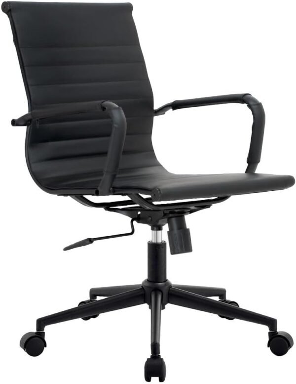 Cadeira de Escritório Moob Boston Diretor Giratória Com Função Relax (All Black)