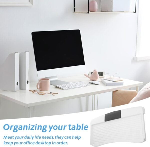 Operitacx Bandeja Para Teclado Embaixo Da Mesa - Gaveta Deslizante Para Teclado Suporte Para Teclado Para Espaço De Trabalho Ergonômico Design Ajustável E Com Economia De Espaço - Imagem 3