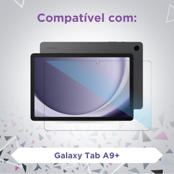Kit Capa Preta Slim para Samsung Tab A9+ Plus 11": Película de vidro + Caneta Precision + Teclado e Mouse (Rhinow) - Imagem 7