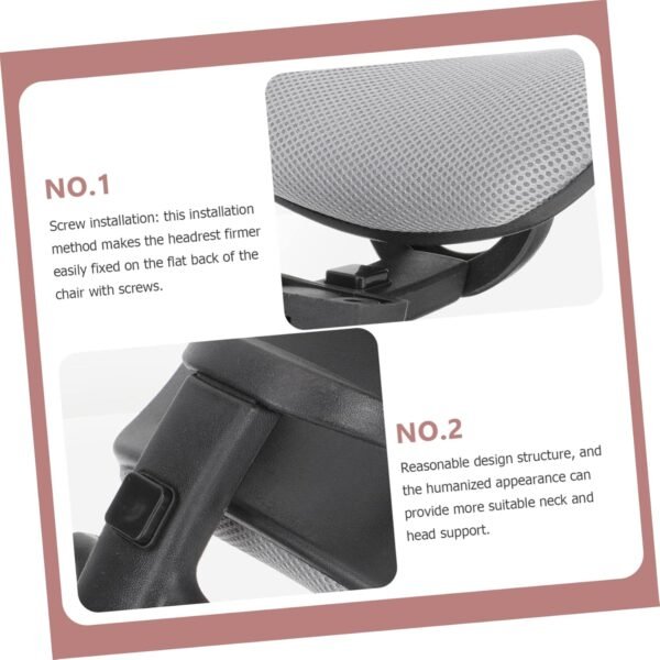 BESTOYARD 1Conjunto Cabeça Ajustável Cadeira de Escritório Almofada Ergonômica Casa e Escritório Suporte Pescoço e Cabeça Material Durável e Resistente - Imagem 6