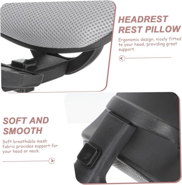 BESTOYARD 1Conjunto Cabeça Ajustável Cadeira de Escritório Almofada Ergonômica Casa e Escritório Suporte Pescoço e Cabeça Material Durável e Resistente - Imagem 9