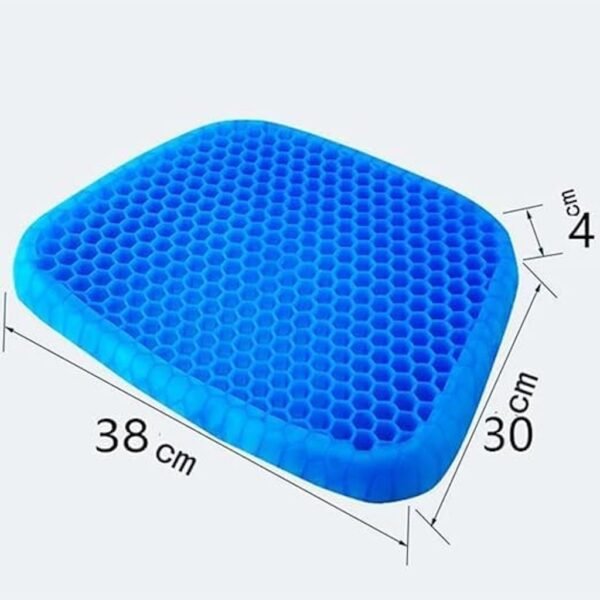 Almofada Ortopédica de Silicone Gel Colmeia - Conforto e Alívio para Dores no Escritório, Carro e Casa - Imagem 2