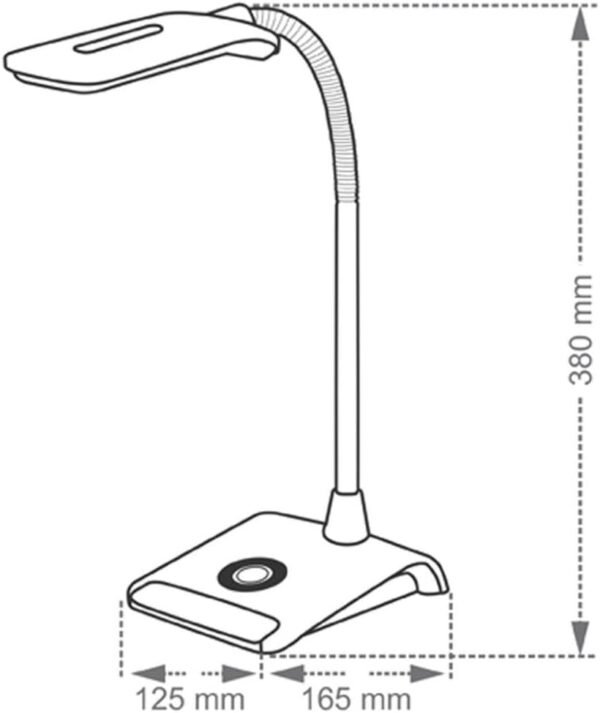 Taschibra Luminária De Mesa Led Bivolt Tlm Flex 4w CINZA - Imagem 3