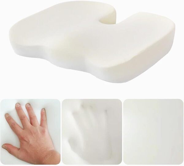 Almofada Nasa Corretor Postura Ergonômico Travesseiro Assento Ortopédico Sofá Cadeira - Imagem 5