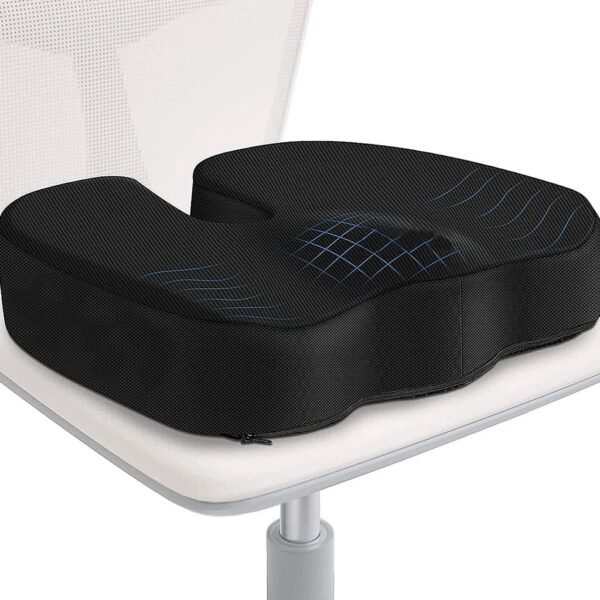 Almofada Assento Ortopédico Travesseiro Ergonômico Cadeira Corretor Postura Home Office ref - Imagem 3