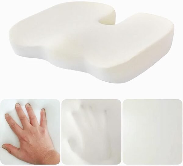 Almofada Assento Ortopédico Travesseiro Ergonômico Cadeira Corretor Postura Home Office ref - Imagem 5