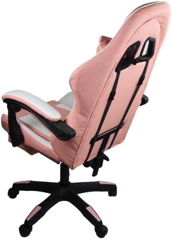 Cadeira Gamer Stillus Ergonômica Com Apoio Para Os Pés (Rosa) - Imagem 5