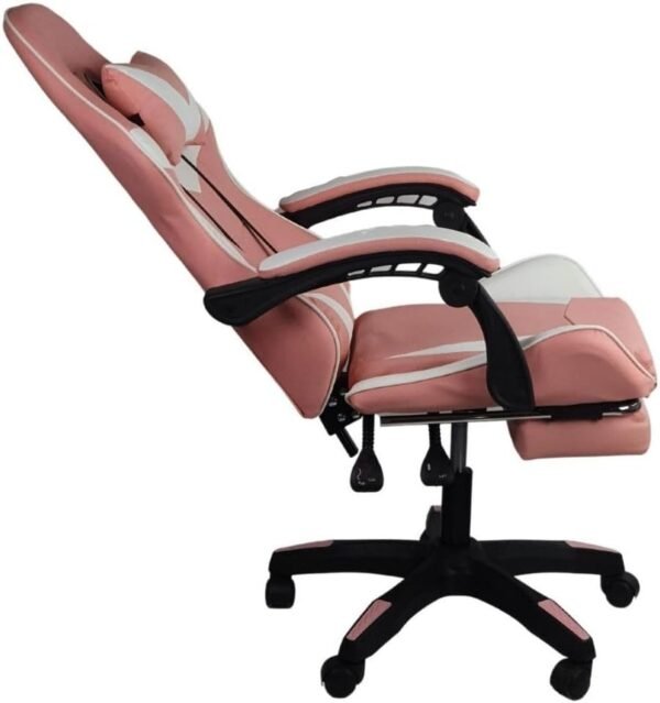 Cadeira Gamer Stillus Ergonômica Com Apoio Para Os Pés (Rosa) - Imagem 8